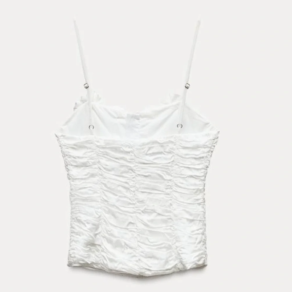 Zara NWOT White Corset Top Women’s Size S - Picture 5 of 6